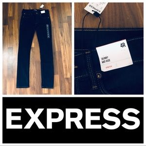 Express Dark Wash Blue Jeans
